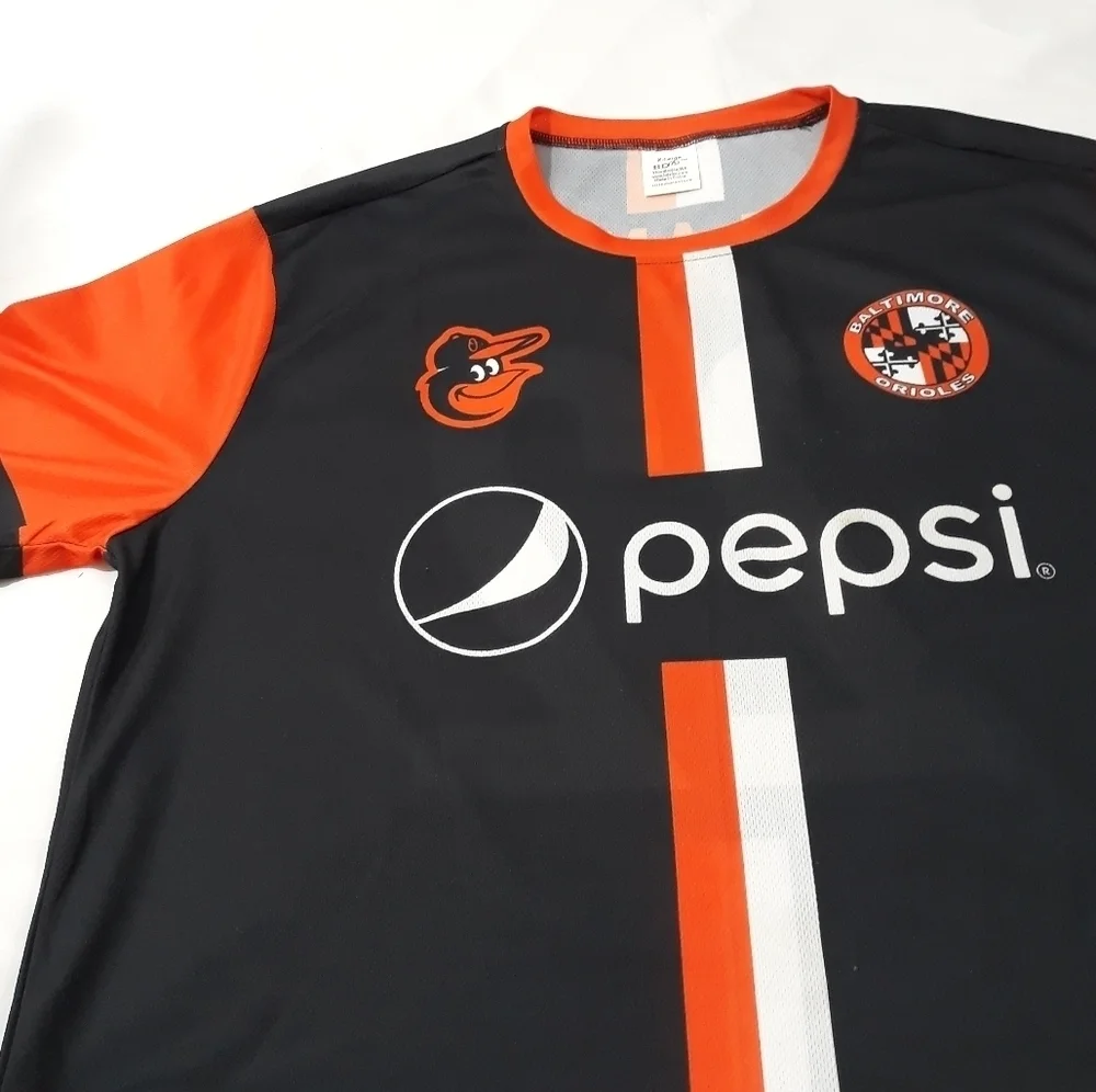 Baltimore Orioles Birdland Jersey 2022 Black Orange Soccer Stadium XL
